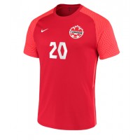 Koszulka piłkarska Kanada Jonathan David #20 Strój Domowy MŚ 2022 tanio Krótki Rękaw